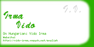 irma vido business card